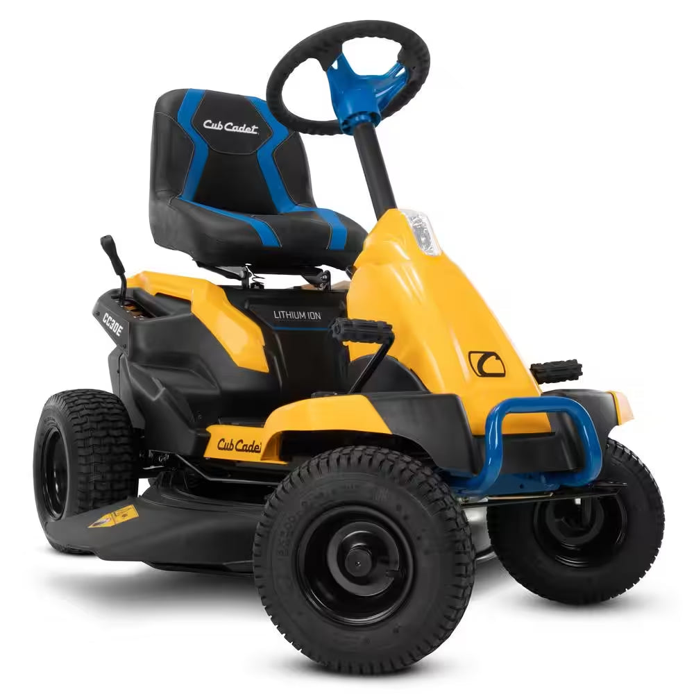 30 In. 56-Volt MAX 30 Ah Battery Lithium-Ion Electric Drive Cordless Riding Lawn Tractor with Mulch Kit Included