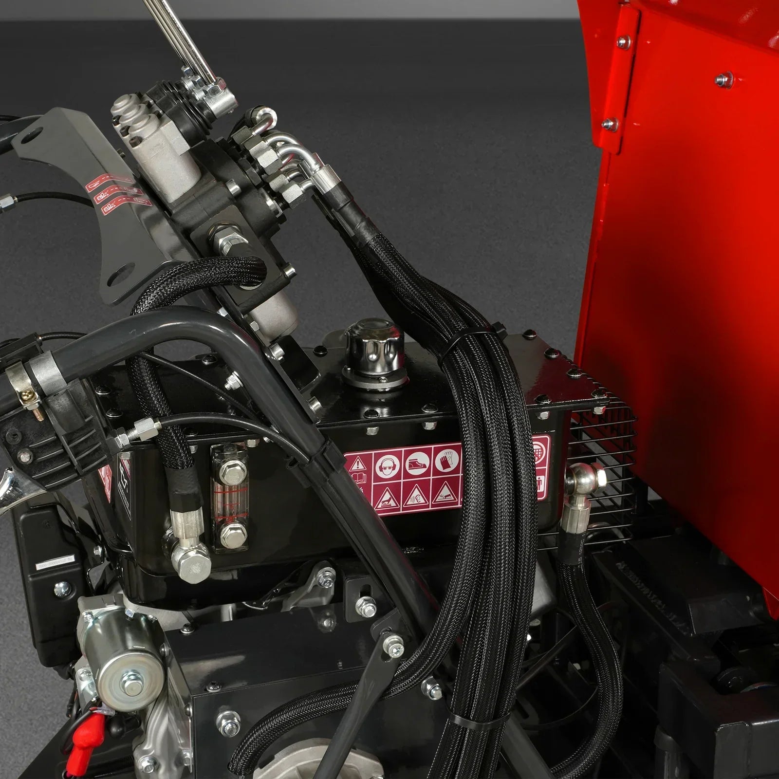 1100lbs Capacity E-Start 10HP 302cc Gas Engine Tracked Dumper Hydraulic Tipping and Lifting with Front Shovel , D50HTFL