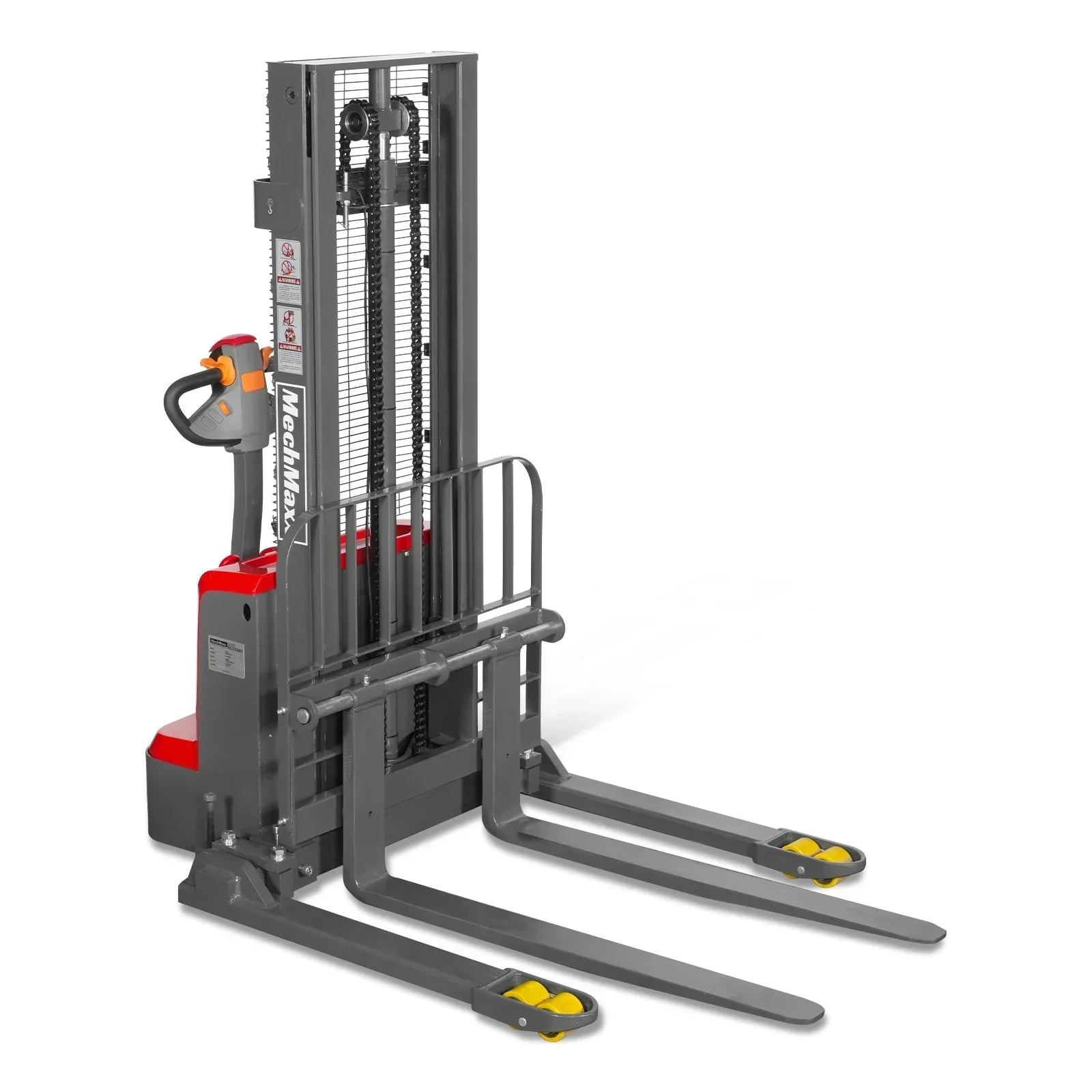 3300lbs Lithium-ion Electric Straddle Stacker, 98" Lift, Adjustable Legs & Forks, F33-98S