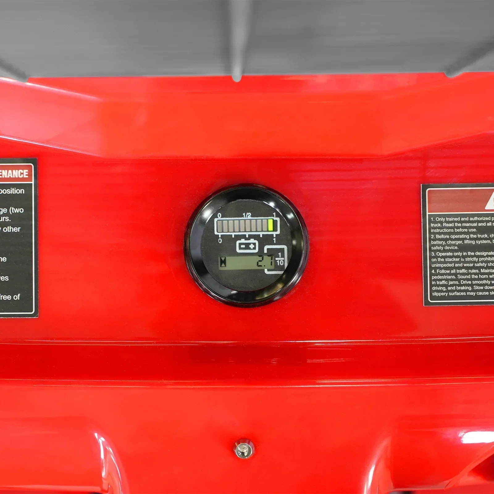 3300lbs Lithium-ion Electric Straddle Stacker, 98" Lift, Adjustable Legs & Forks, F33-98S