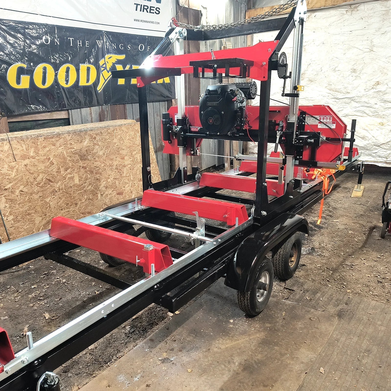 36" MAX Portable Sawmill, 25HP 750cc ZONSEN V-Twin Engine, 36" Board Width, 20' Track Length, (10 x Blades Included), SM-36MAX