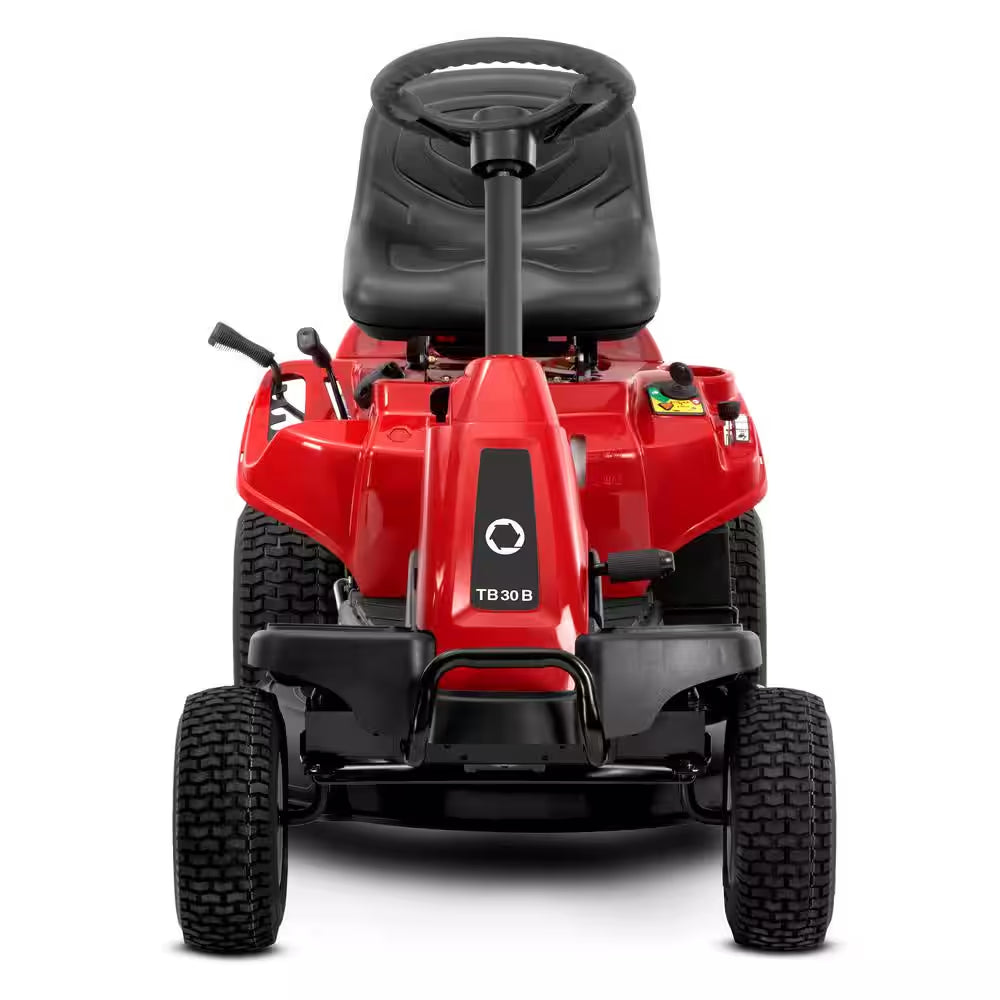 30 In. 10.5 HP Briggs and Stratton Engine 6-Speed Manual Drive Gas Rear Engine Riding Mower with Mulch Kit Included