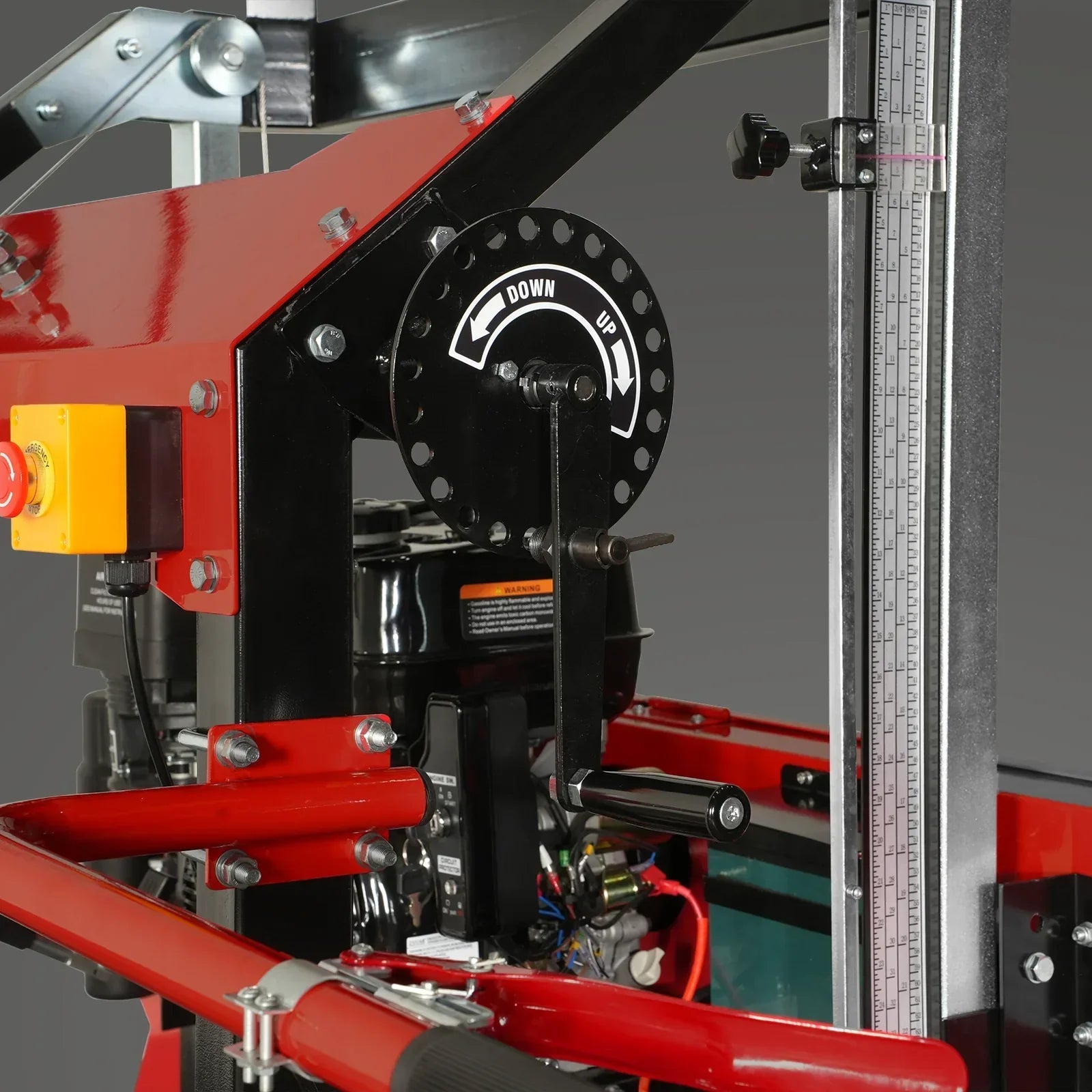 32" Portable Sawmill (5 x Blades Included), 459cc 15HP E-Start Gasoline Engine, 29" Board Width, 20' Track Length (13' Track Length + 6.6' Track Extension Included) , SM-32