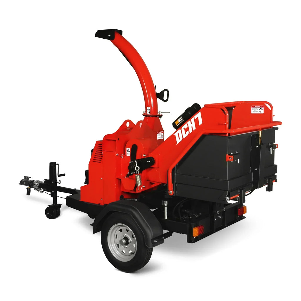 25hp 750cc Twin Cylinder ZONSEN Petrol Engine 7” Hydraulic Feeding Wood Chipper, DCH7
