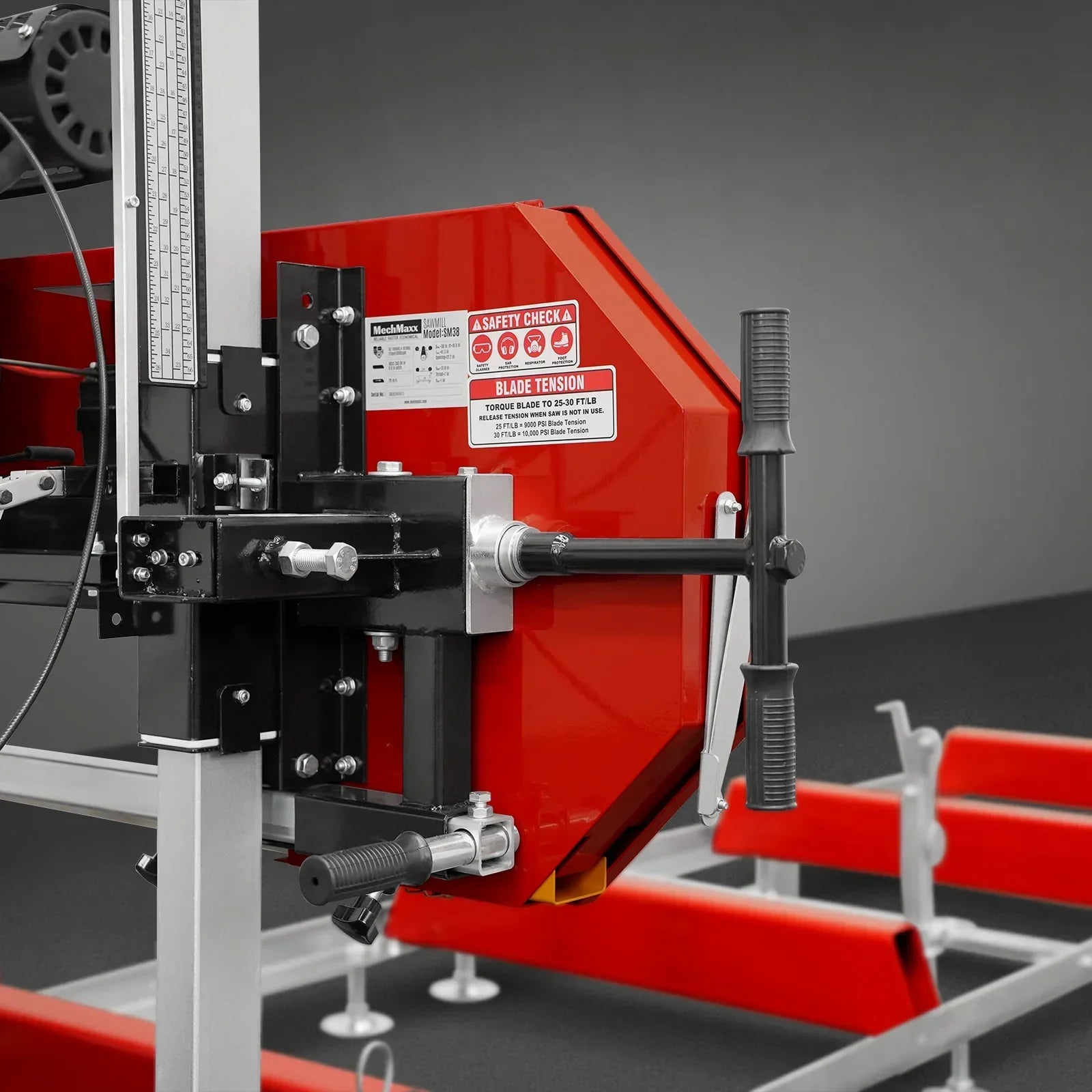 36" MAX Portable Sawmill, 25HP 750cc ZONSEN V-Twin Engine, 36" Board Width, 20' Track Length, (10 x Blades Included), SM-36MAX